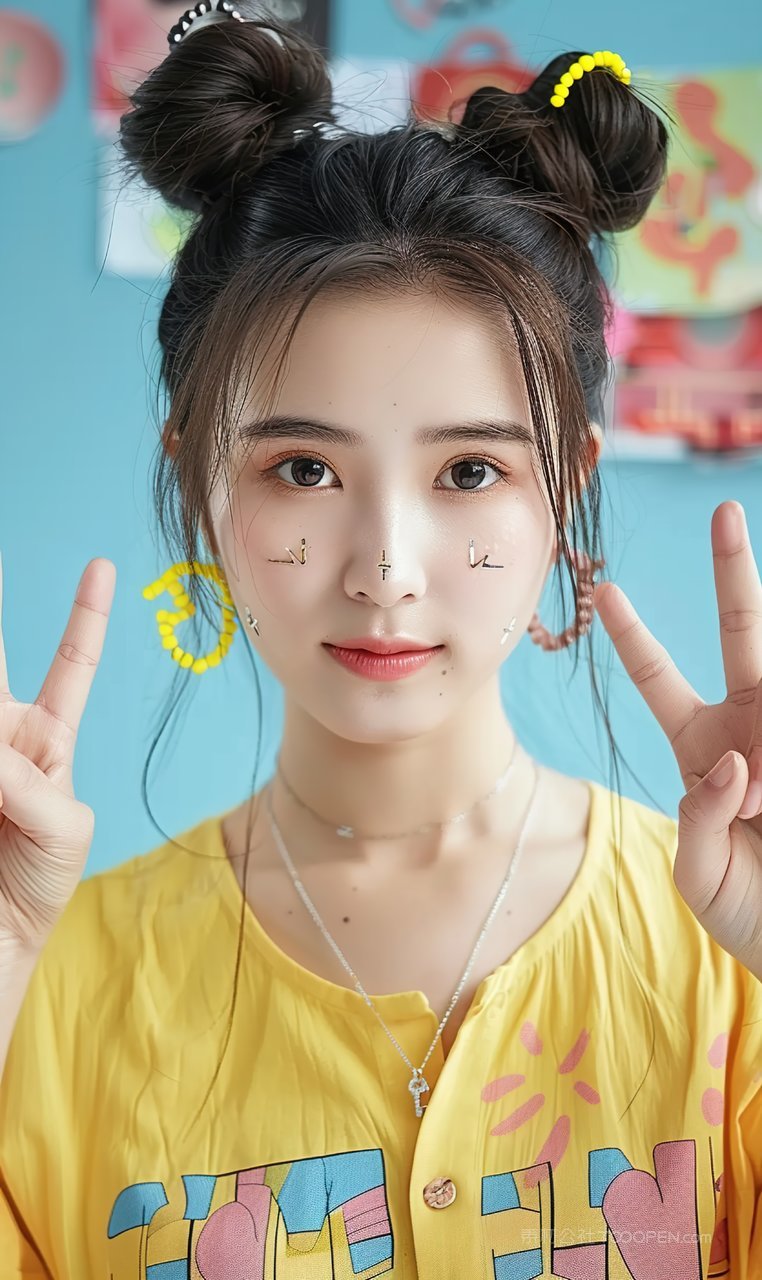 魅力高清青春美女清纯美白时尚