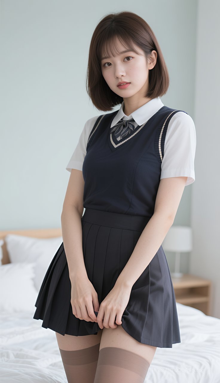 短裙丝袜模特制服美女长腿美腿