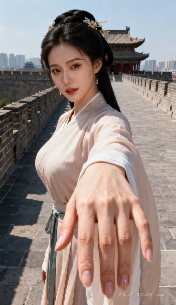 古风性感女性摄影汉服美女美艳丰腴