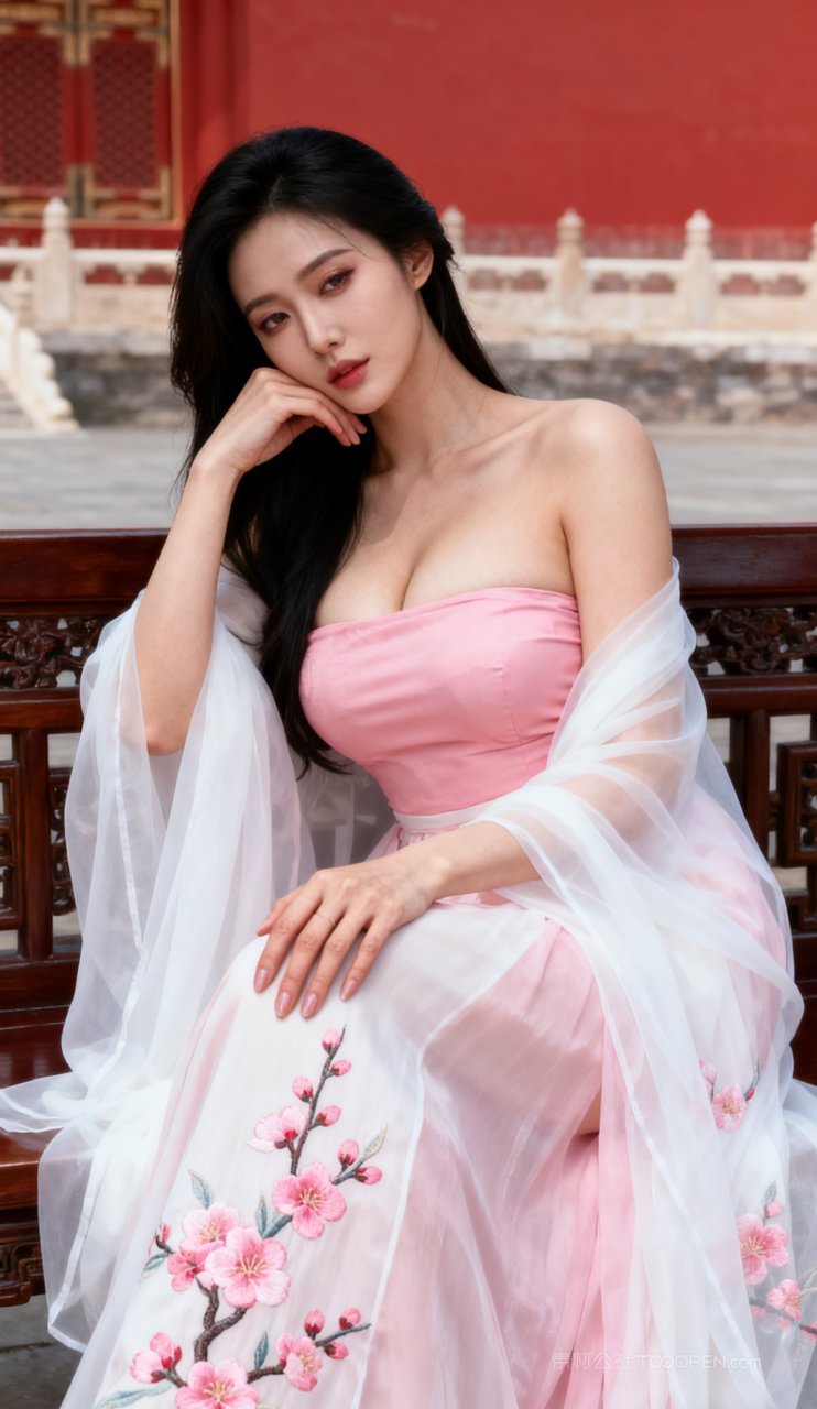 汉服古风性感女性美艳丰腴美女