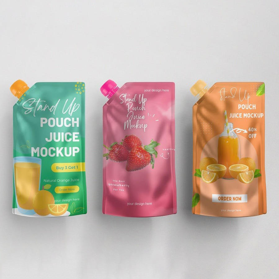 果汁站立袋包装样机