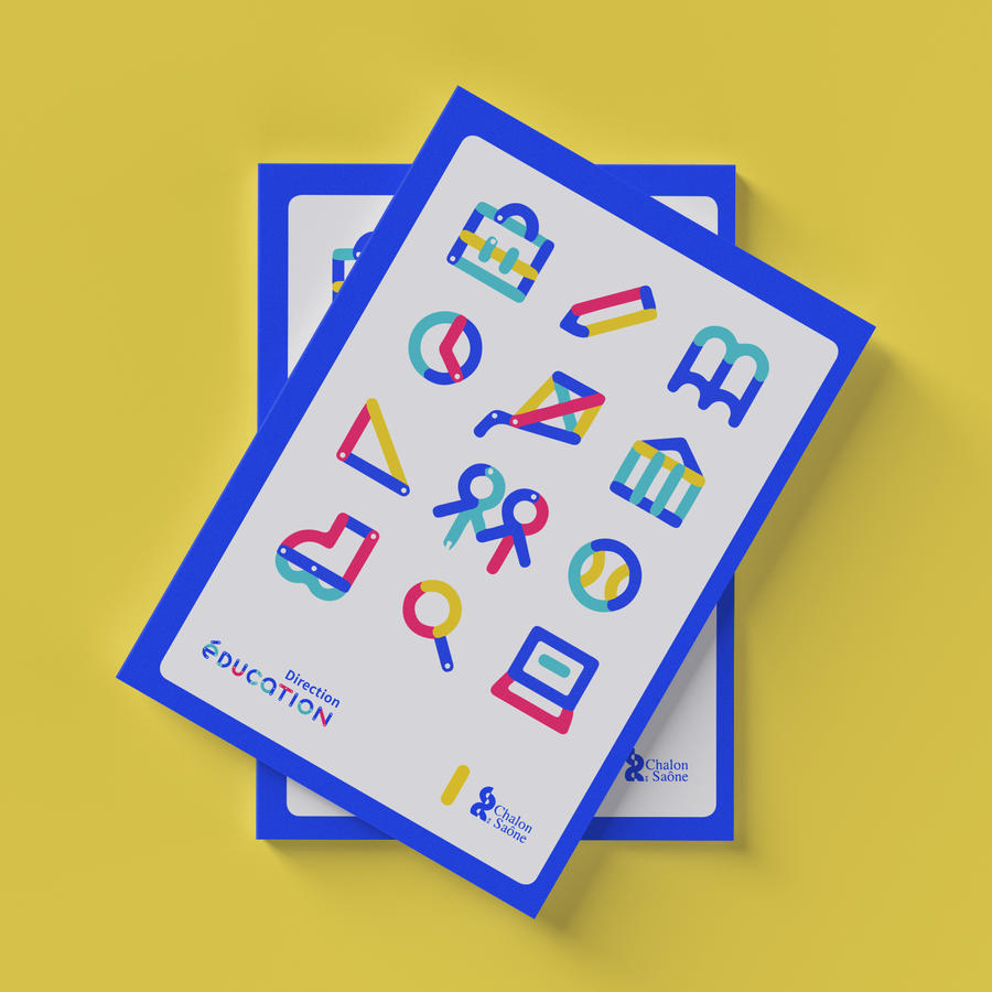 几何成套样机海报宣传单样机