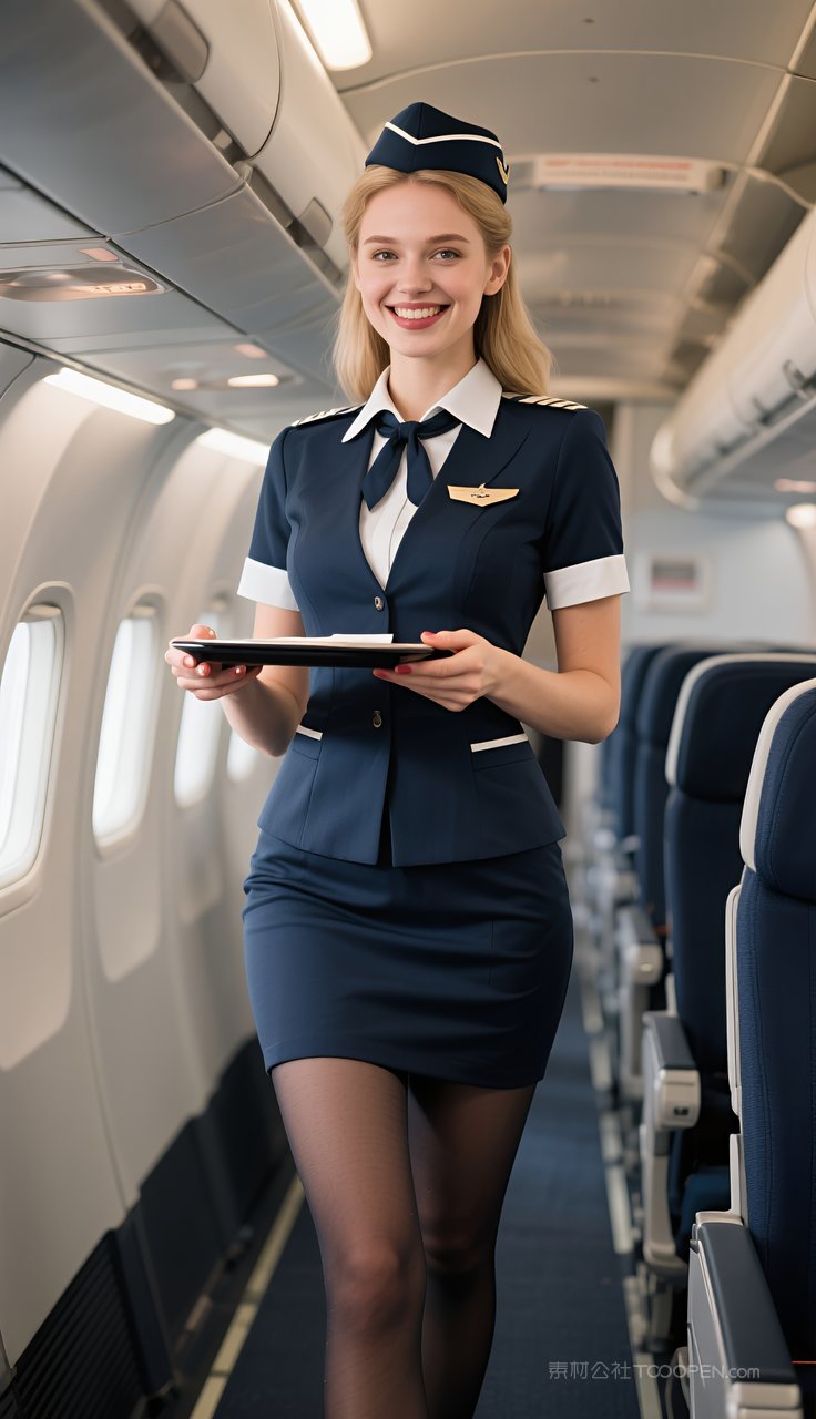 性感丝袜美女长腿短裙少女制服空姐欧美