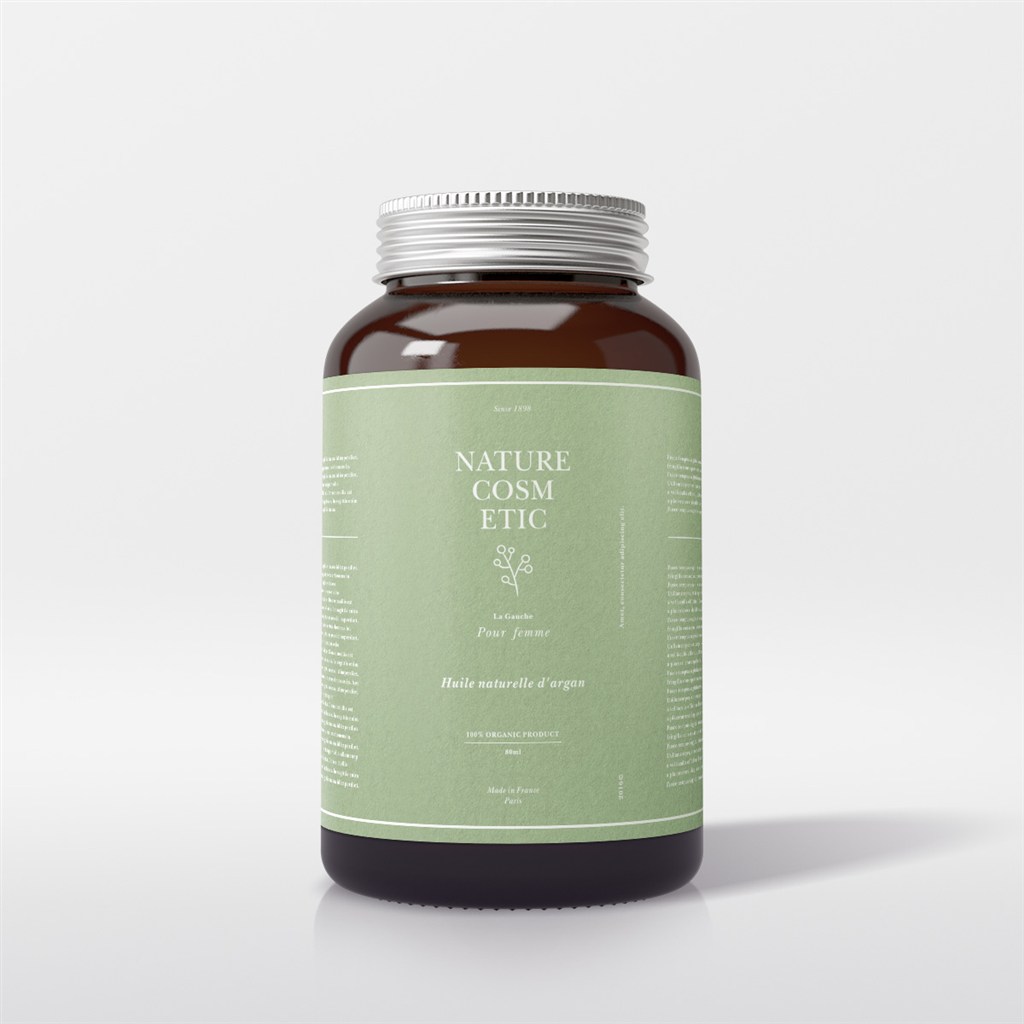 化妆品保健瓶瓶子包装样机