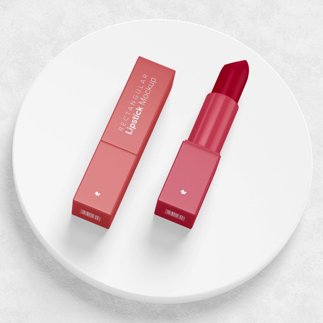 矩形口红贴图样机