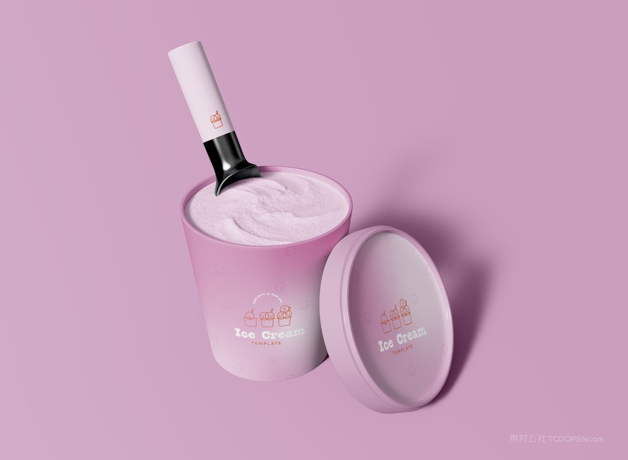 【1927期】冰淇淋包装桶样机 (6)