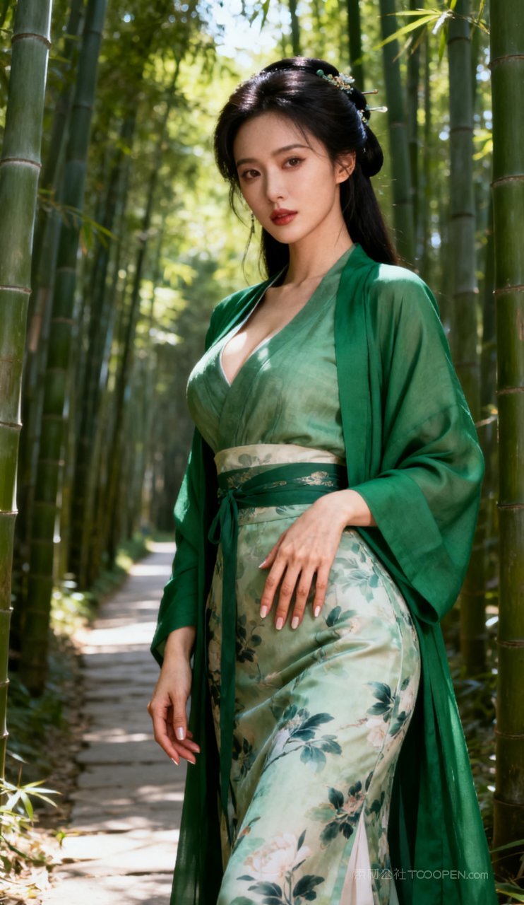 美艳性感妩媚少女古风汉服国风大胸美女