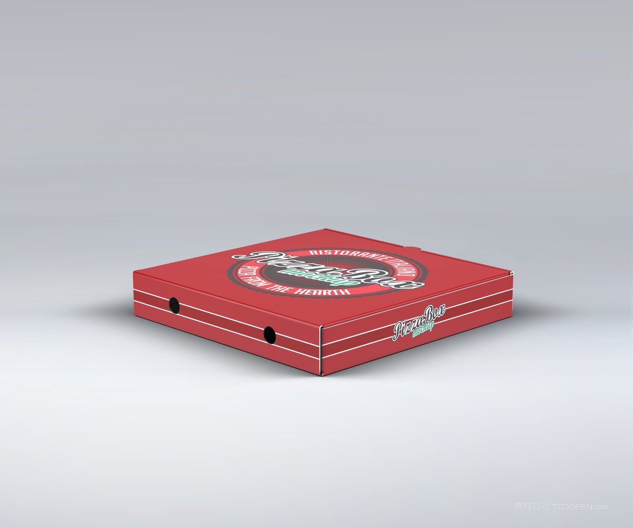 披萨盒包装样机