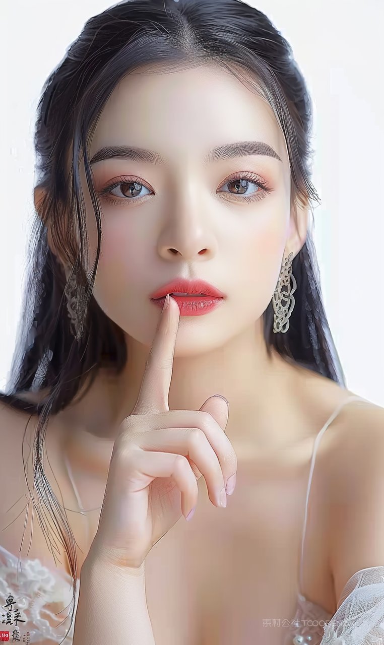 活力美容彩妆时尚清纯美女魅力少女优美