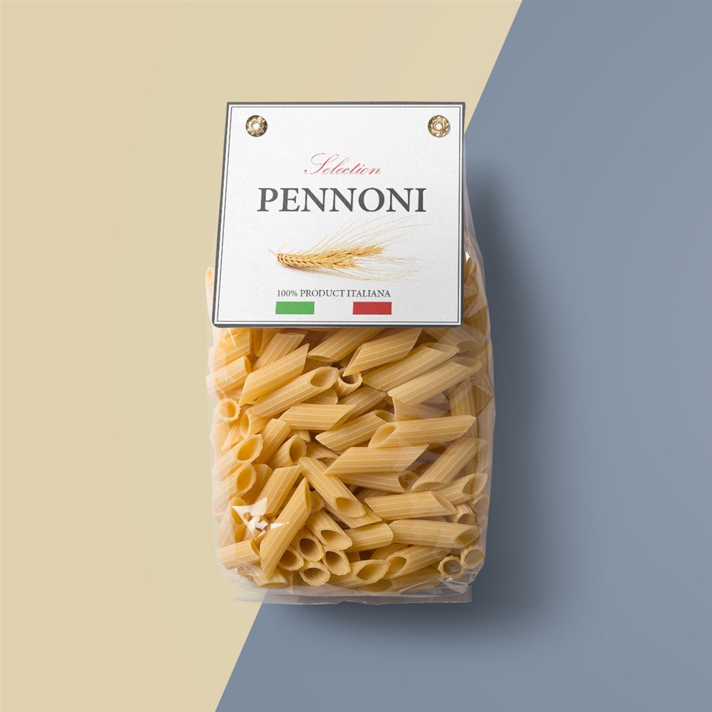 有机食品之意大利面空心卷包装盒样机模板