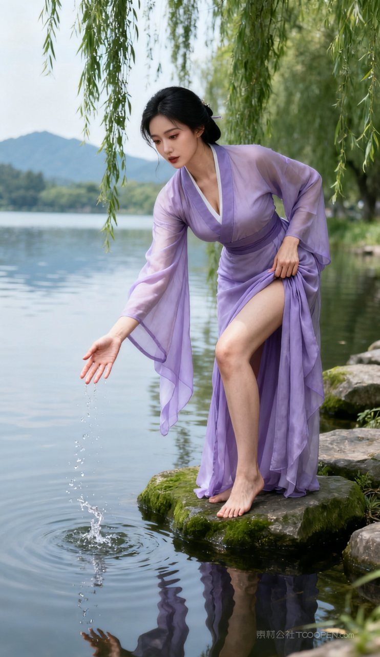 美女女性丰腴古风写真汉服性感美艳