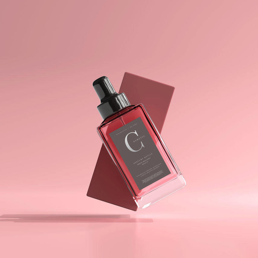 方形香水瓶包装样机