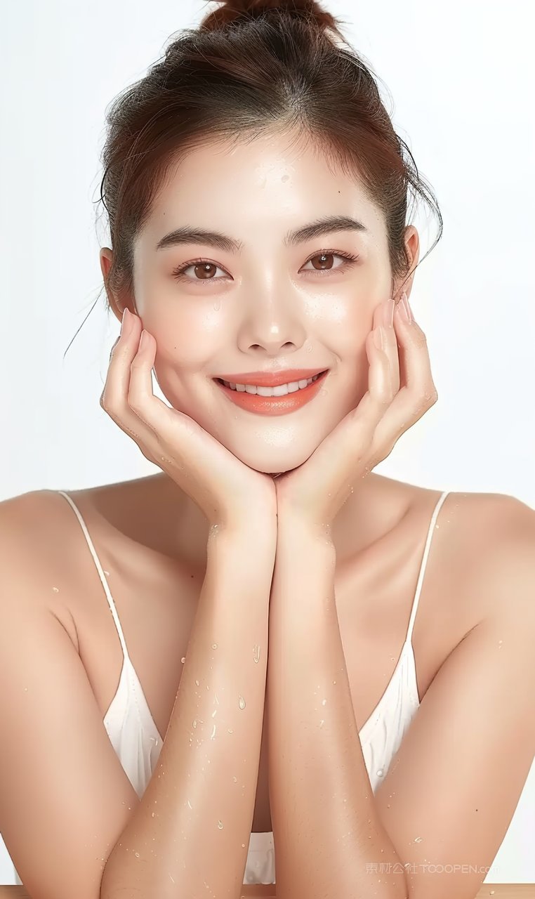 少女优美时尚彩妆青春美女清纯魅力美容活力