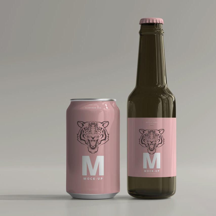 啤酒瓶易拉罐样机