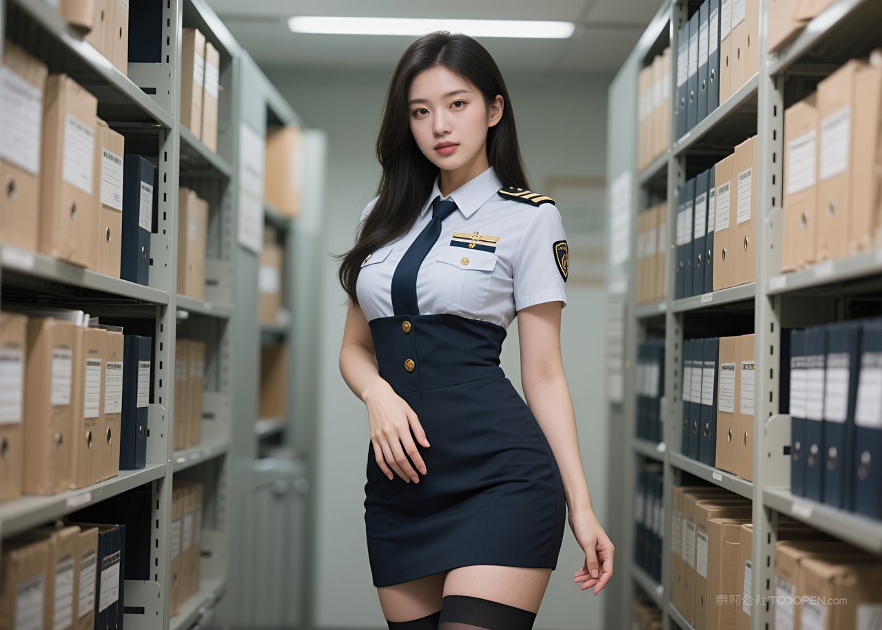 丝袜美女性感职业美腿短裙模特写真女性