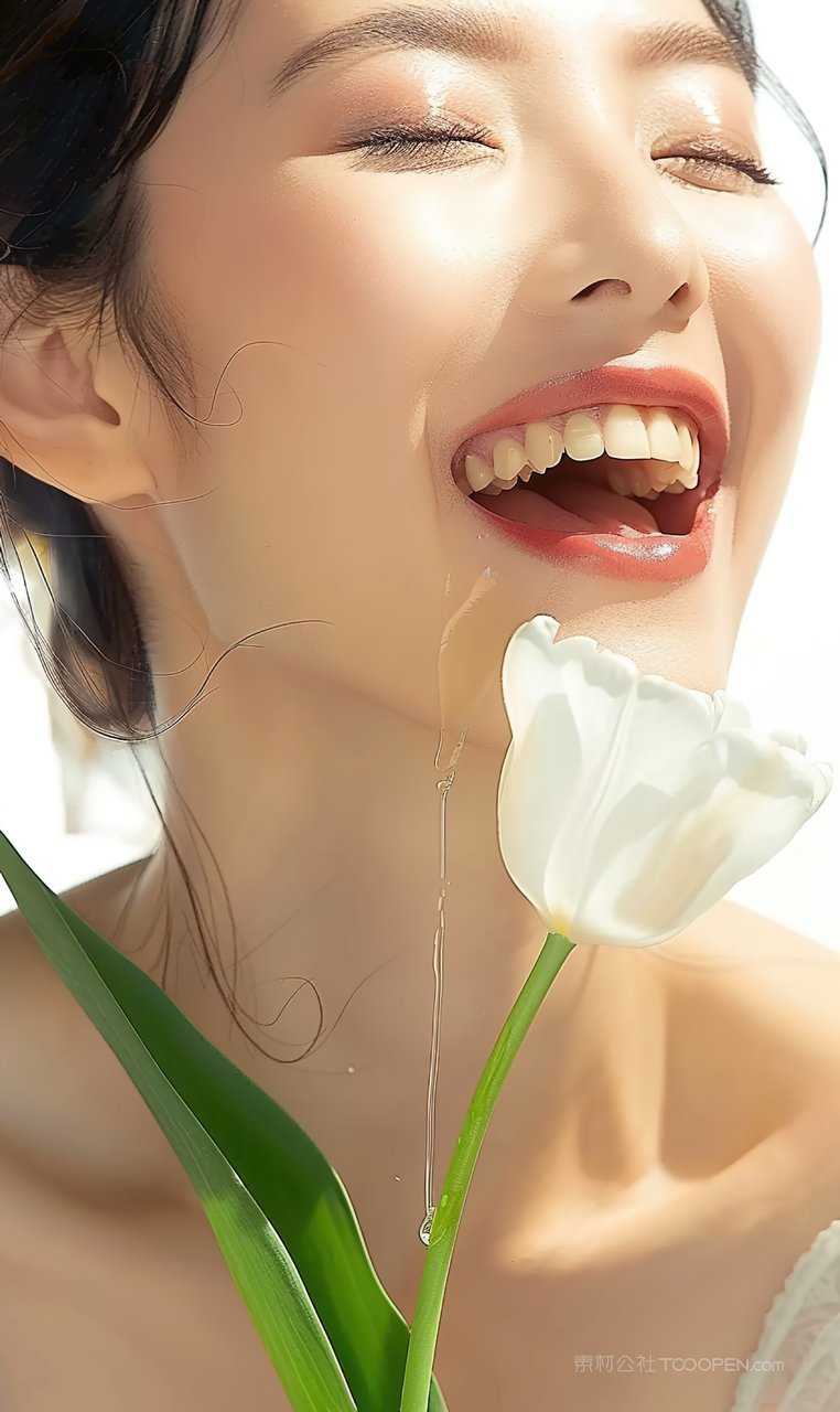 美女少女美容魅力活力时尚彩妆优美清纯