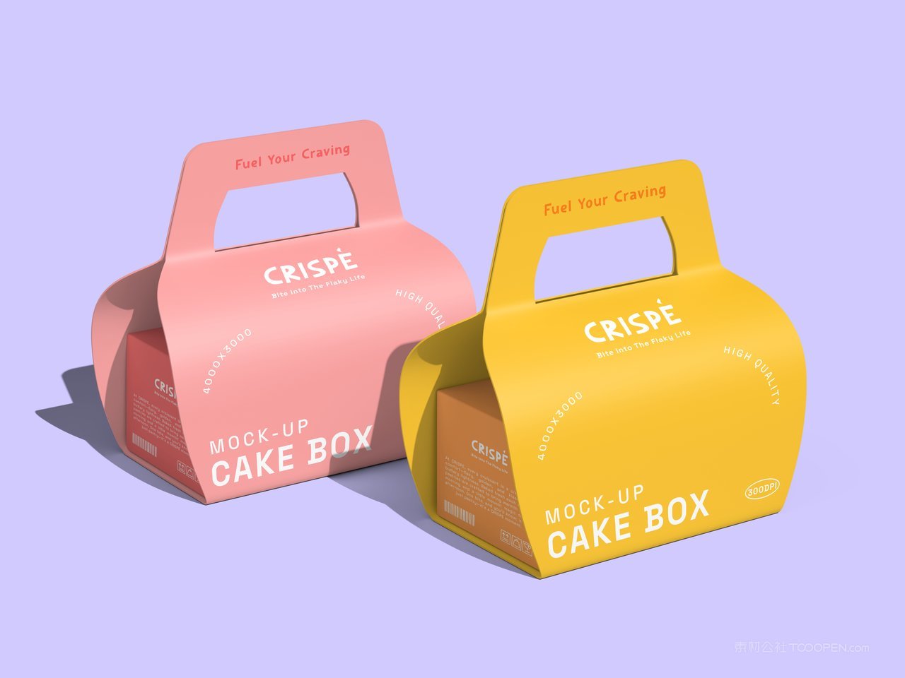 蛋糕盒包装样机