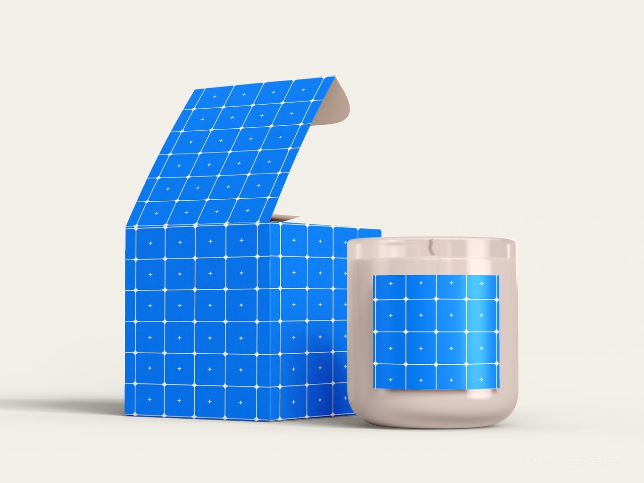 蜡烛罐包装样机