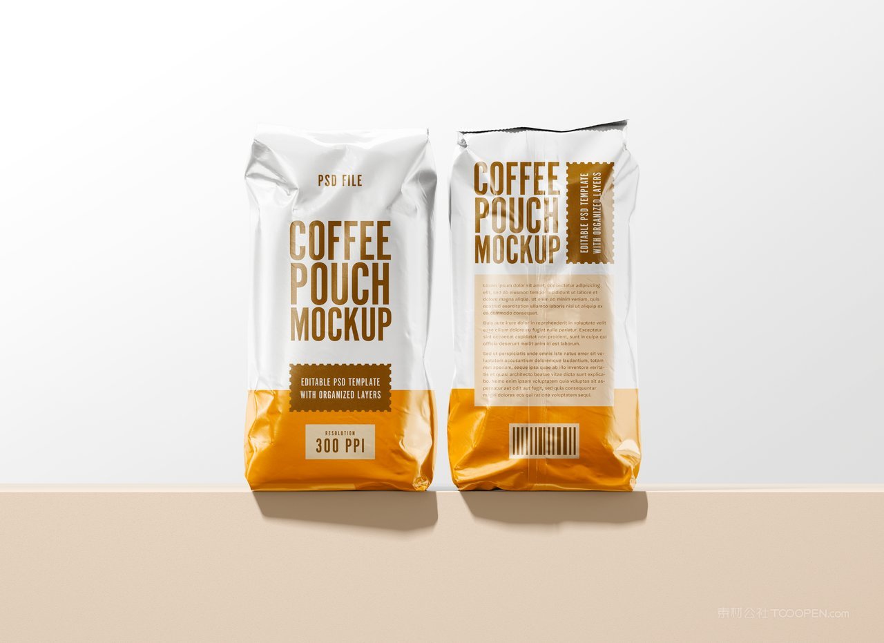 咖啡袋包装样机