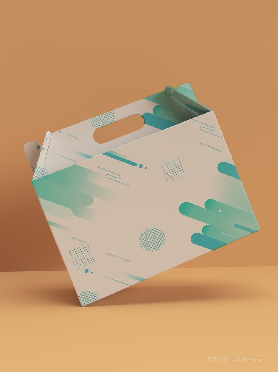手提礼盒包装样机素材