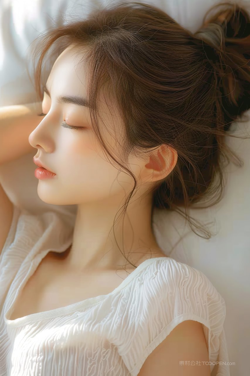 少女优美彩妆优雅女性年轻活力美女青春