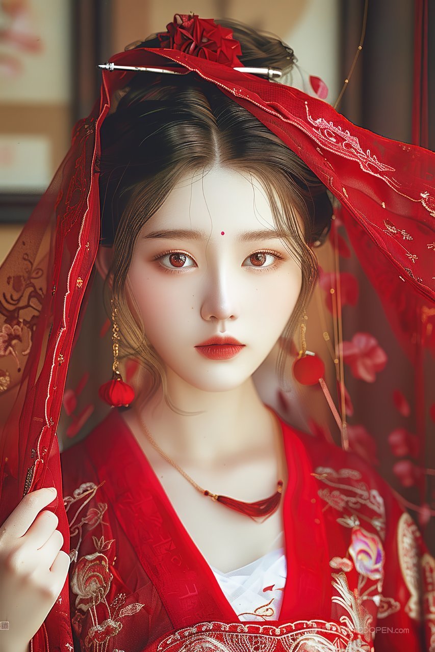 优美年轻清纯彩妆青春美女女性魅力时尚