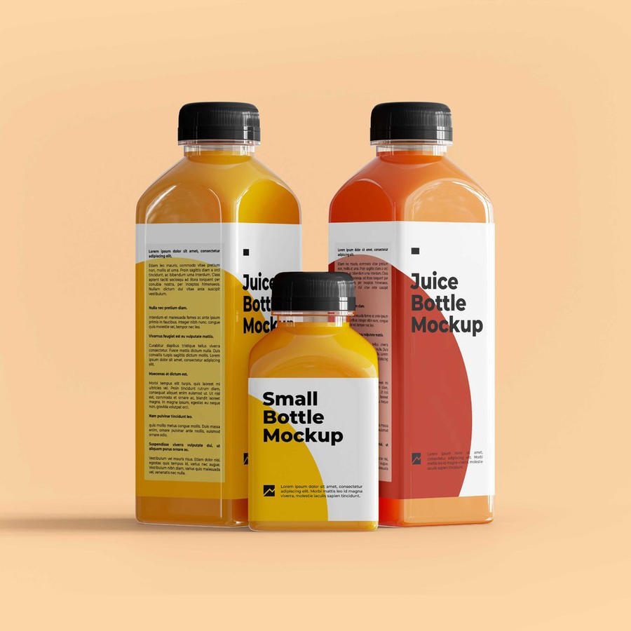 果汁饮料塑料瓶样机