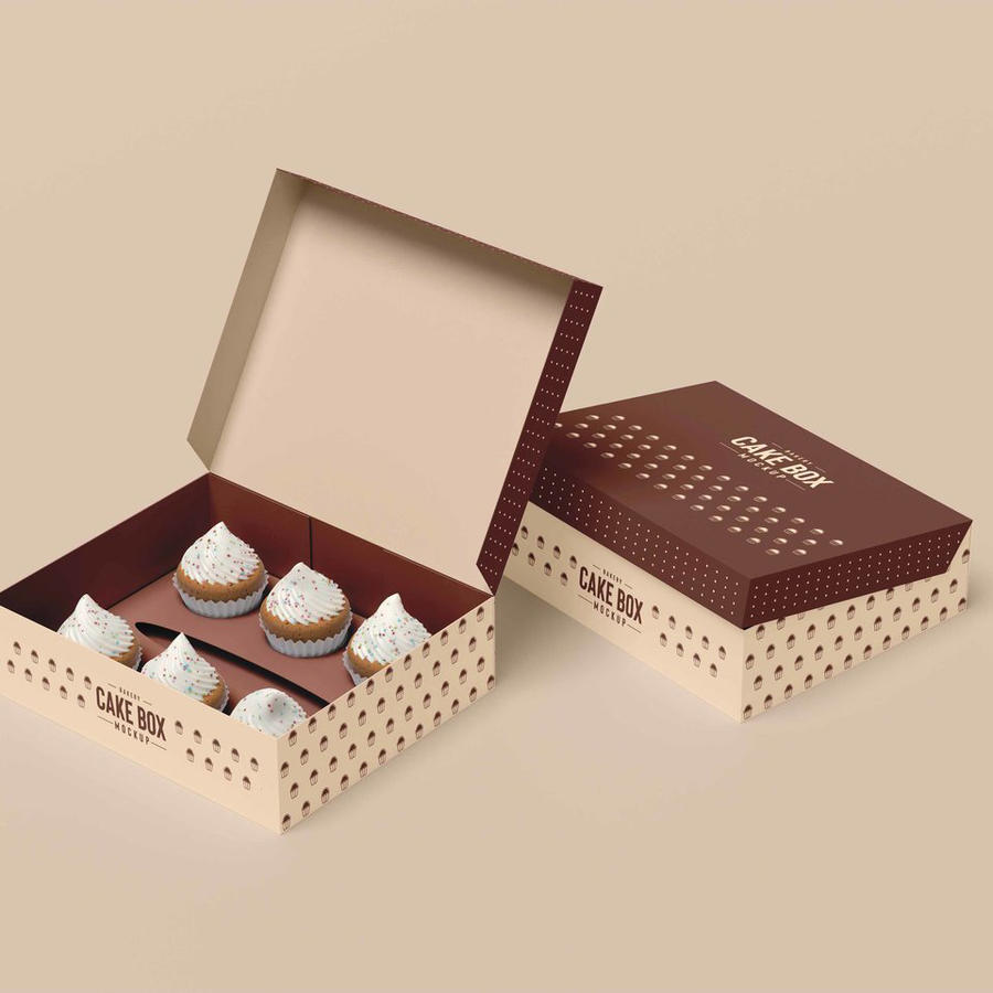 纸杯蛋糕包装样机