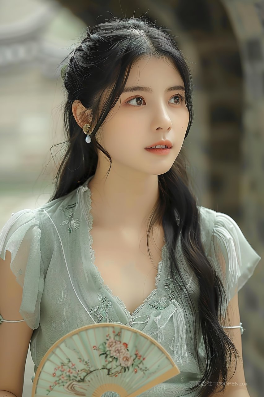 少女优雅年轻活力女性青春优美美女彩妆