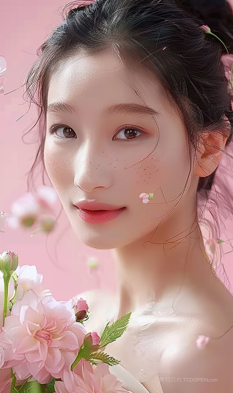 优美美女魅力时尚清纯美容彩妆