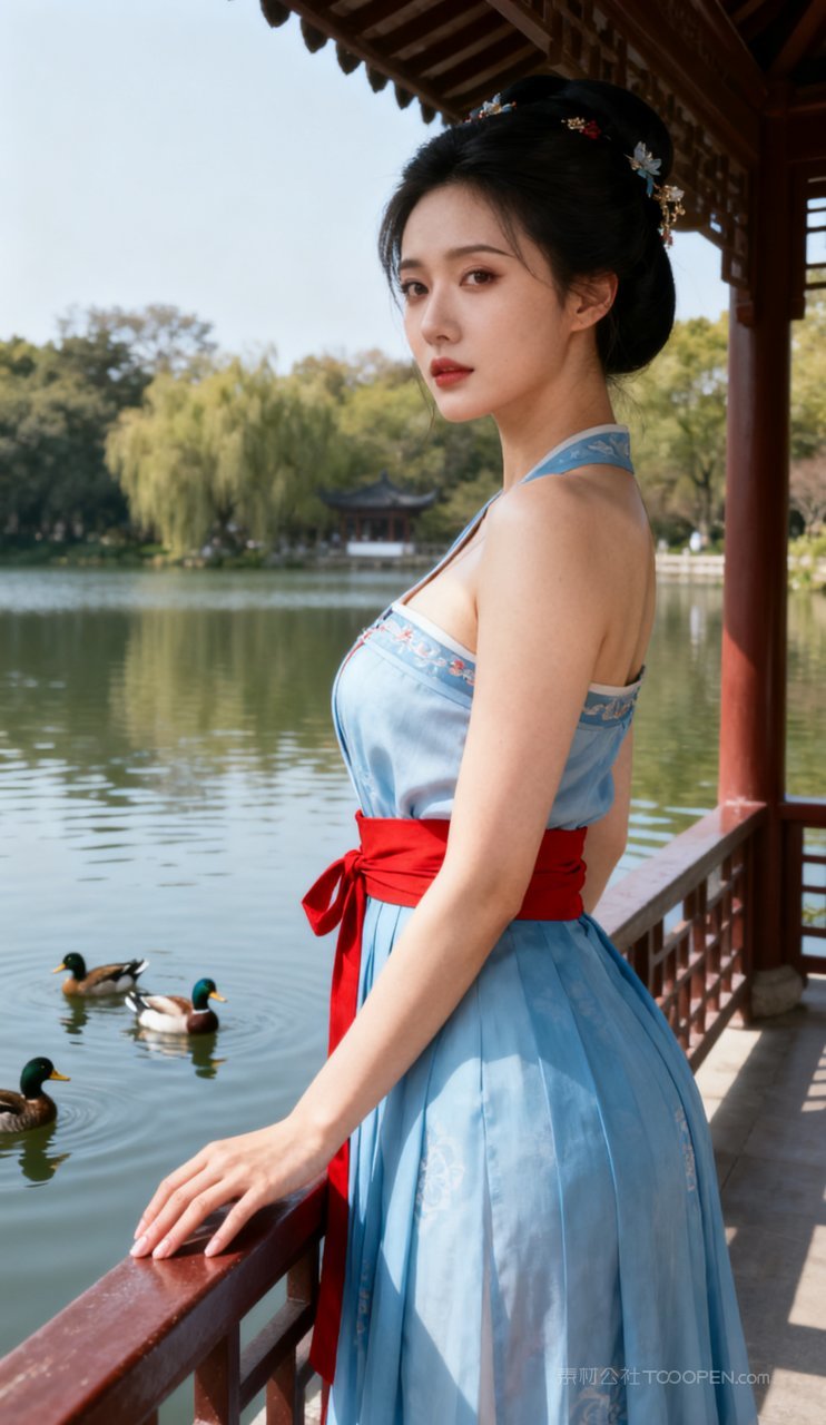 性感美女古风少女美艳大胸汉服妩媚