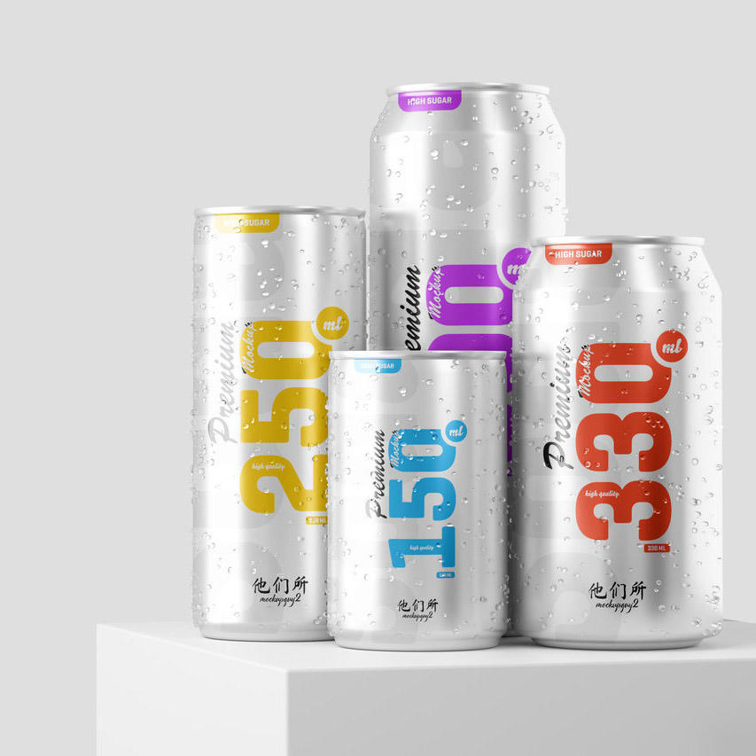 汽水雪碧易拉罐样机