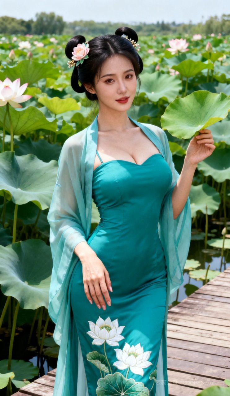 妩媚古风汉服大胸少女美艳美女性感