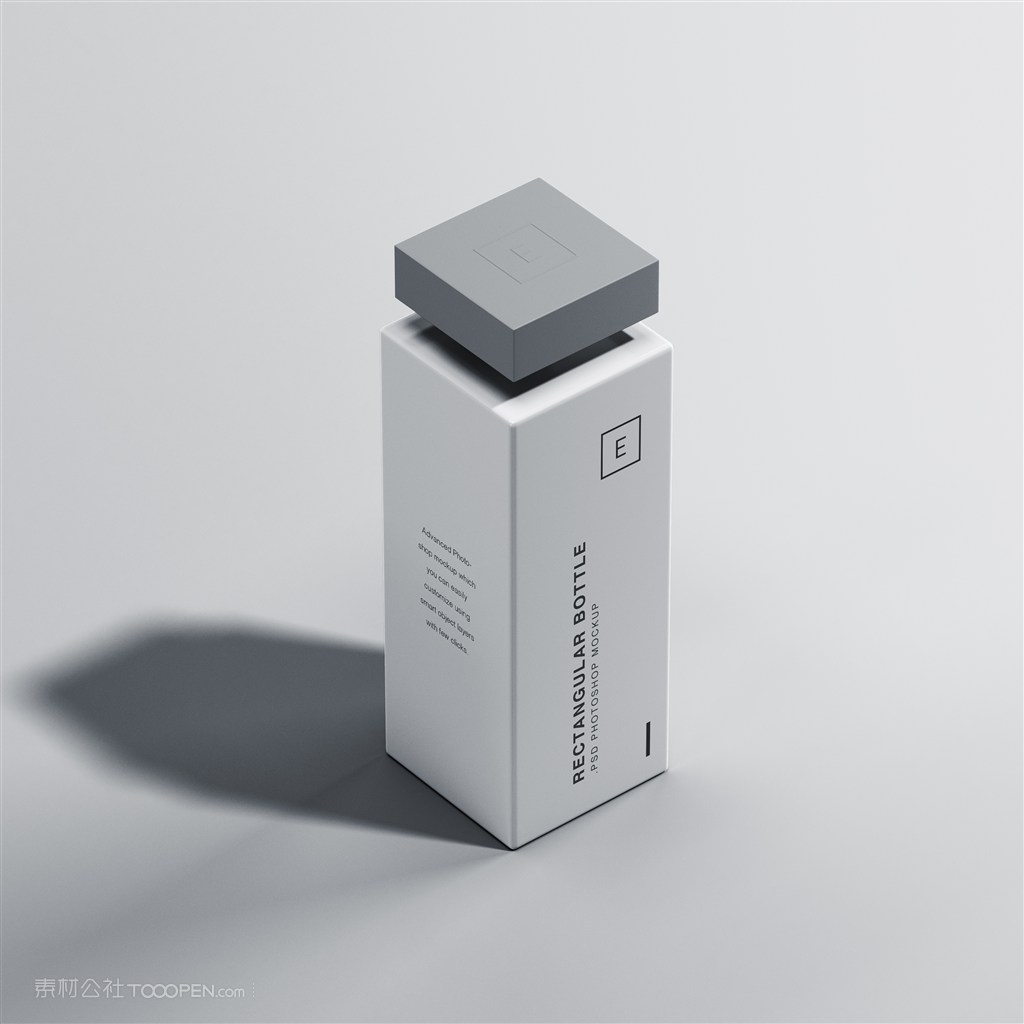 方形水瓶贴图样机