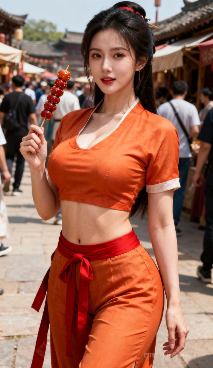 汉服古风大胸美艳妩媚少女性感美女