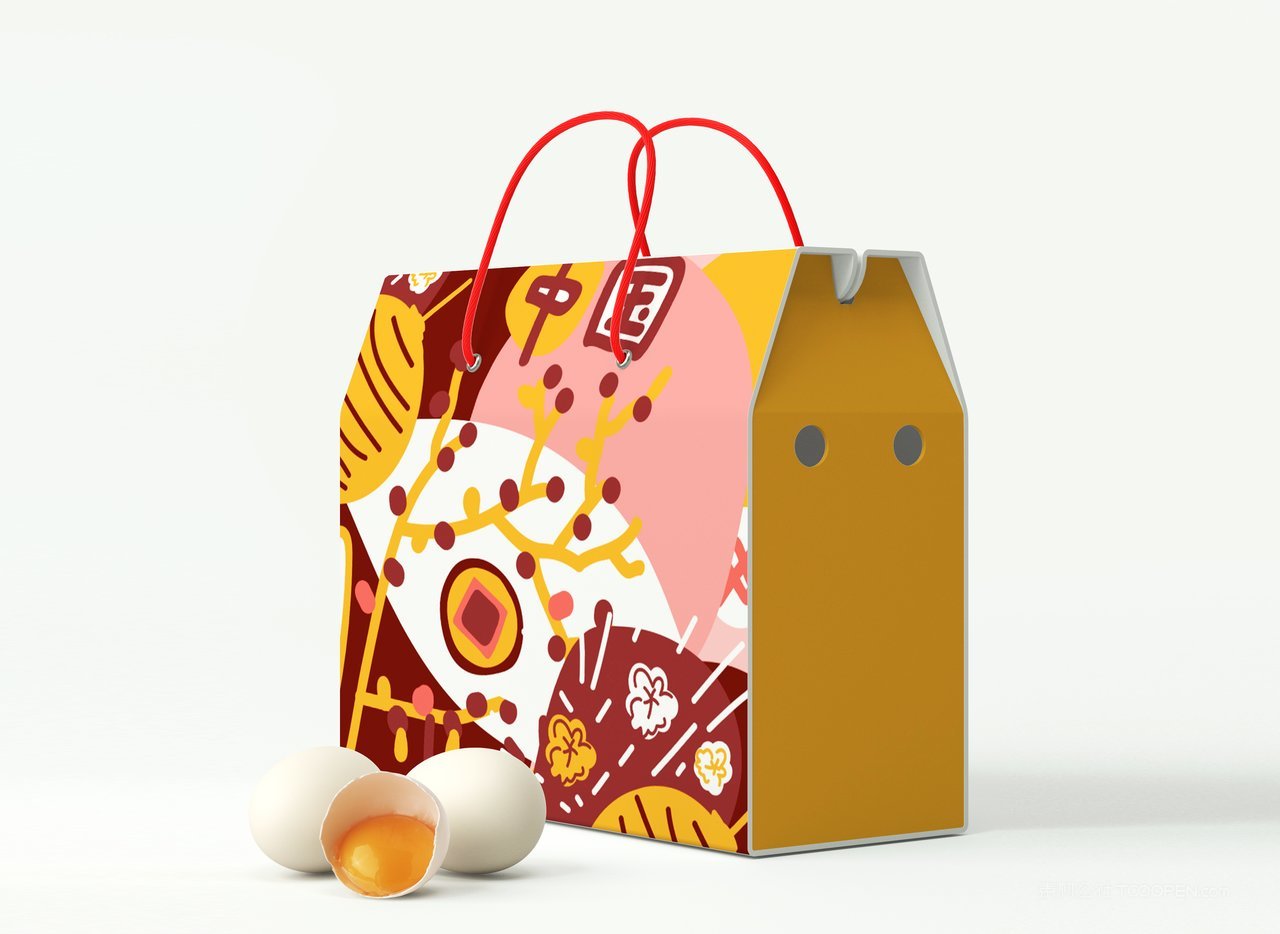 手提礼盒包装样机模板