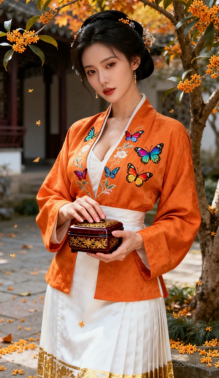 美女妩媚性感少女美艳古风汉服大胸