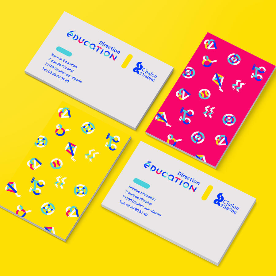 几何成套名片贴图样机