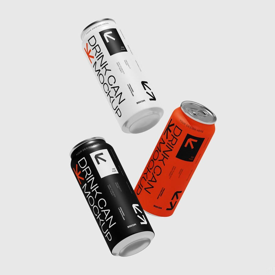 汽水罐饮料瓶样机