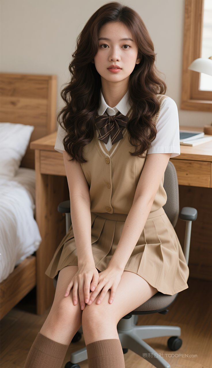 短裙长腿美腿美女丝袜模特制服