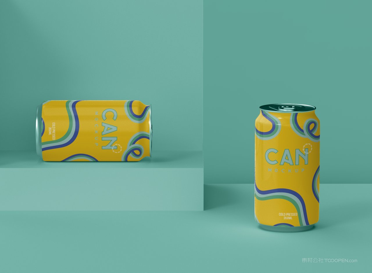 酒水易拉罐样机psd