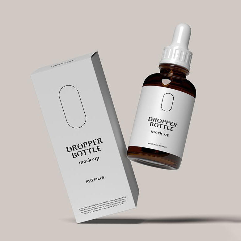 护肤精华滴管瓶包装样机