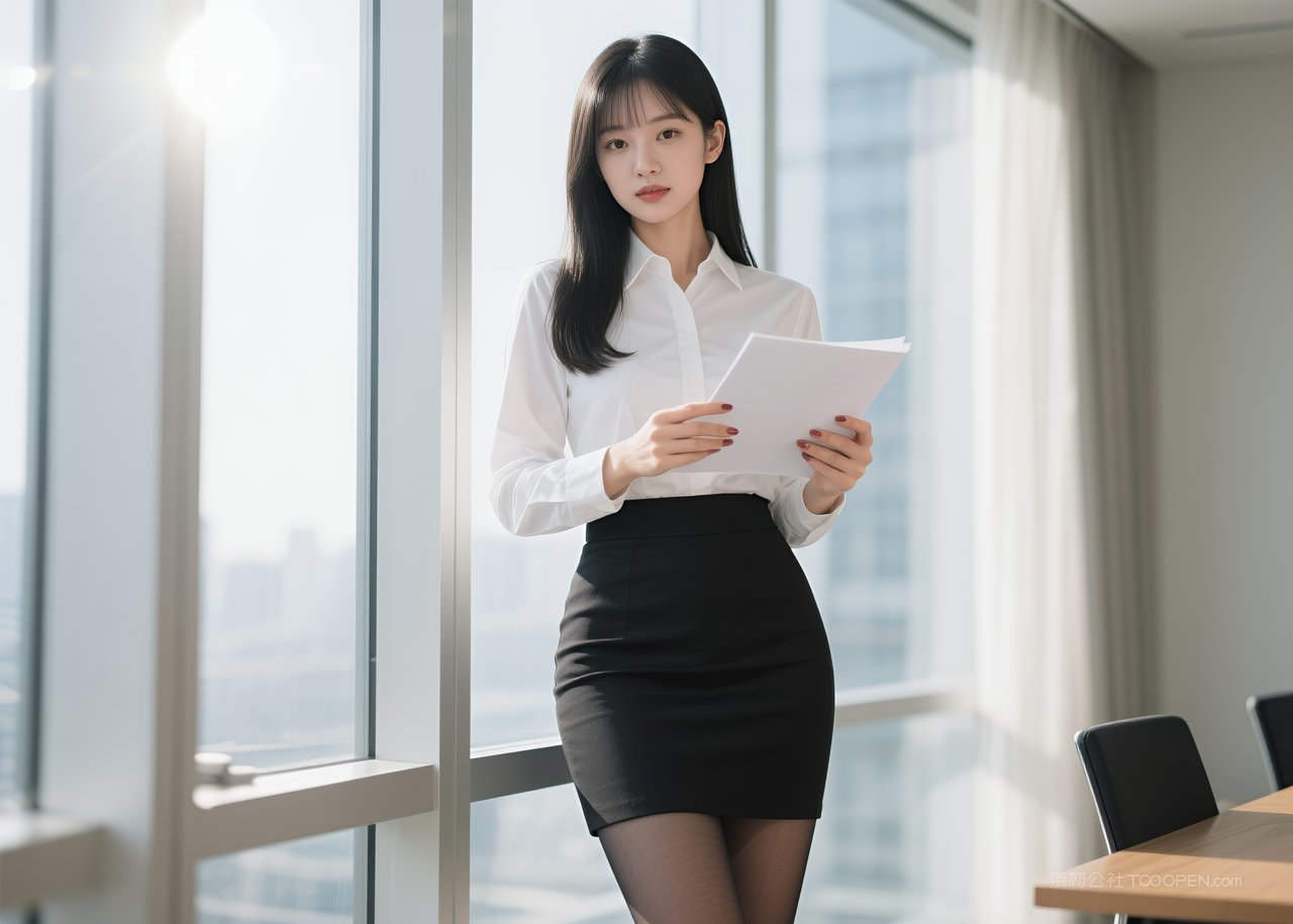 美腿短裙模特职业写真性感女性丝袜美女