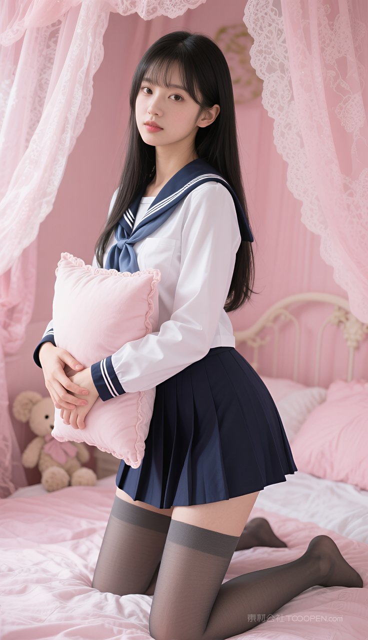 美女丝袜模特制服长腿美腿短裙少女