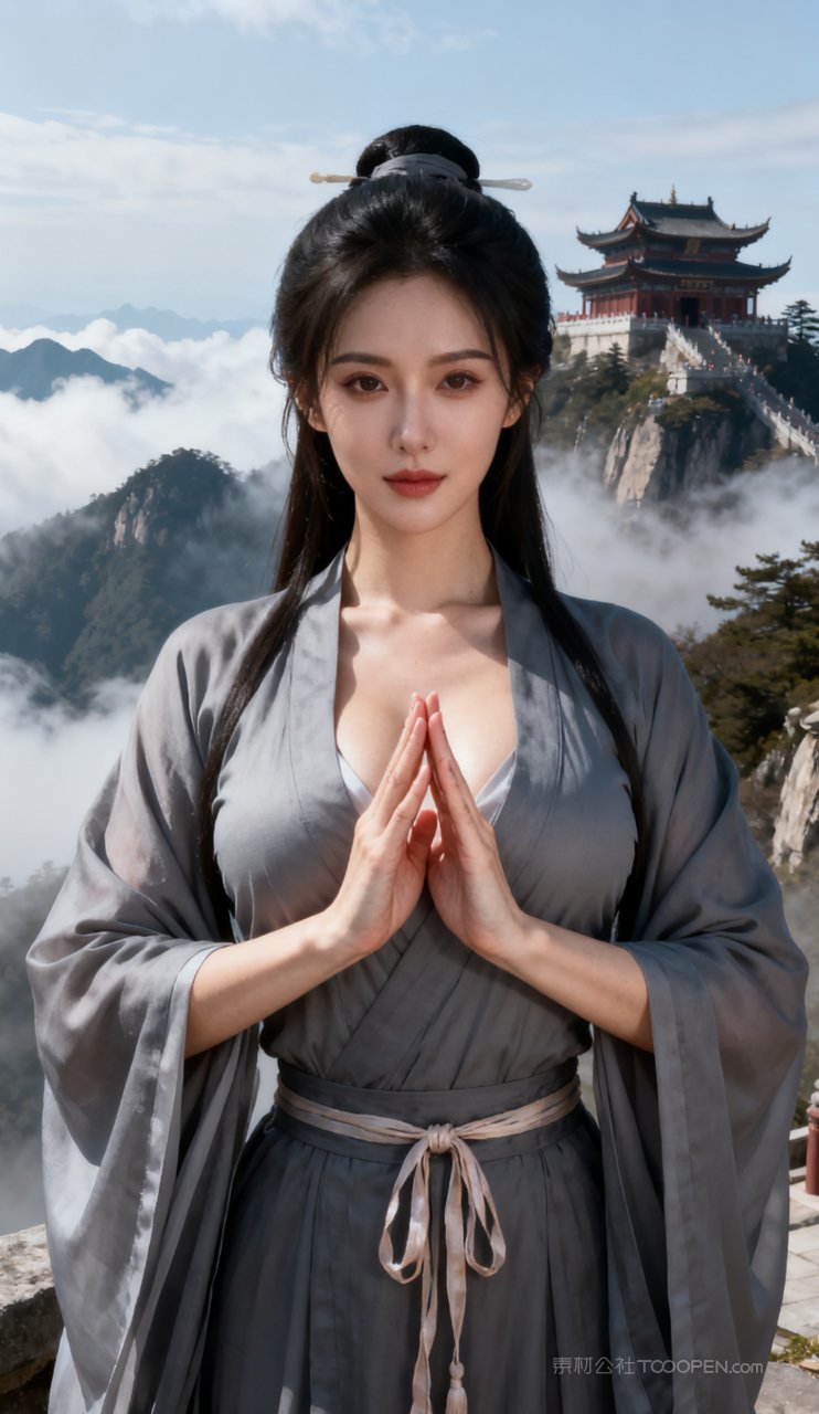 大胸美女汉服古风性感妩媚美艳