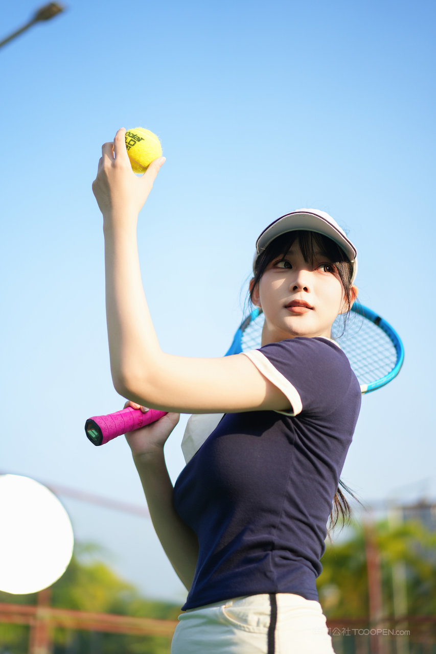 身材颜值超棒的漂亮网球美女模特高清图片