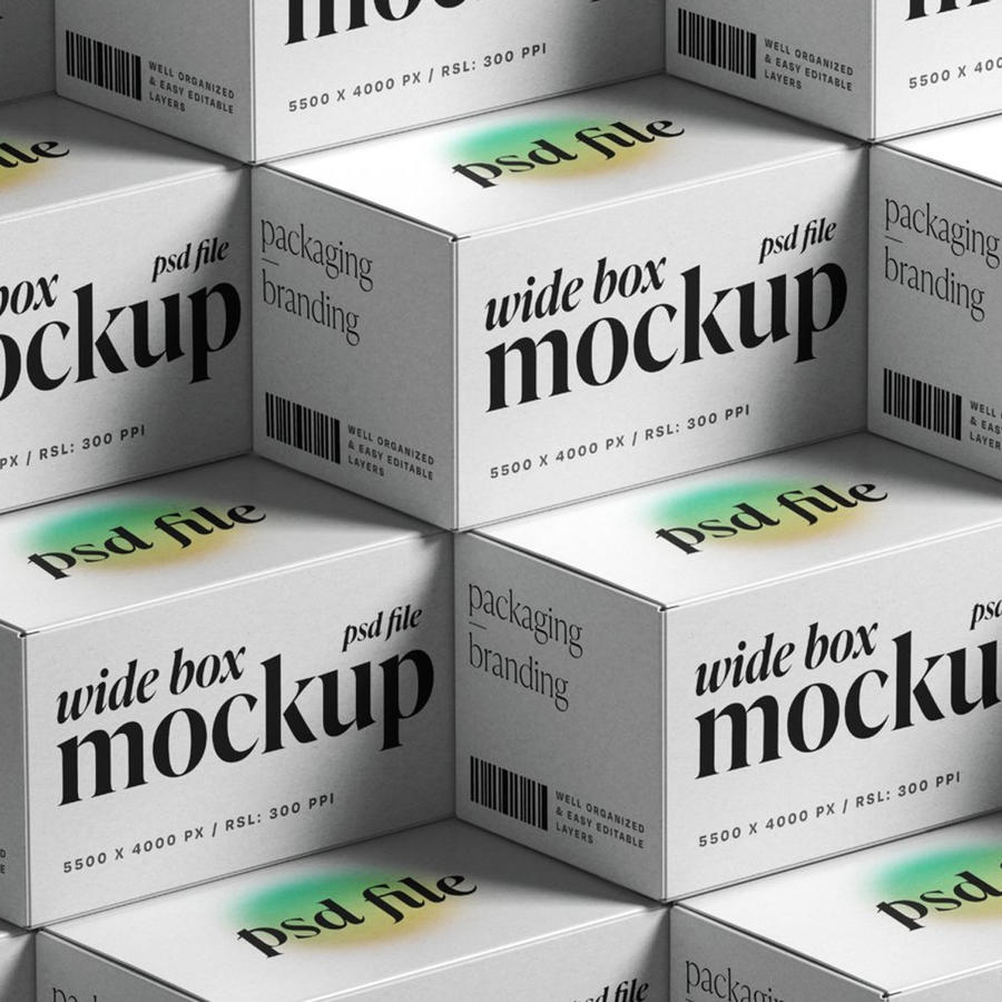 等距堆叠盒包装样机