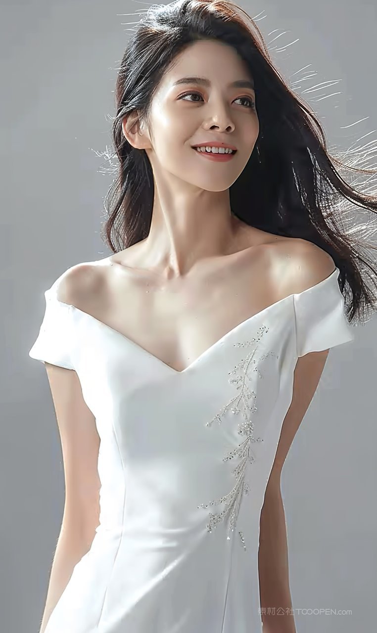 魅力高雅美白气质少女迷人女性