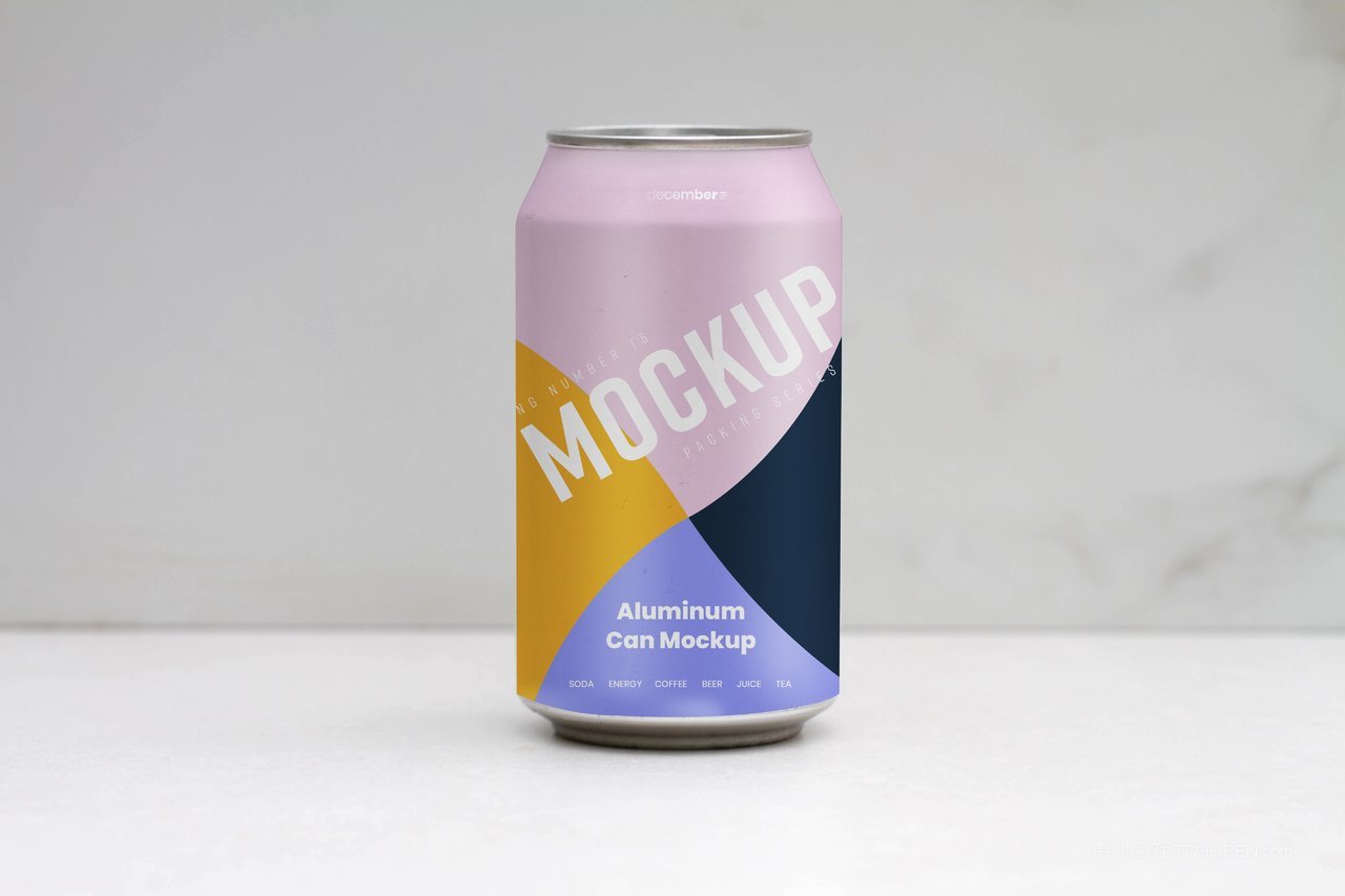 饮料易拉罐样机psd素材