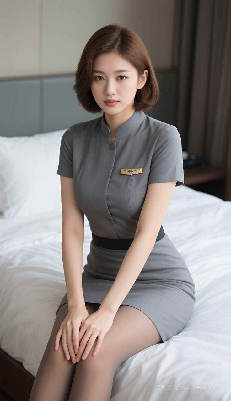 制服美女模特美腿长腿短裙丝袜